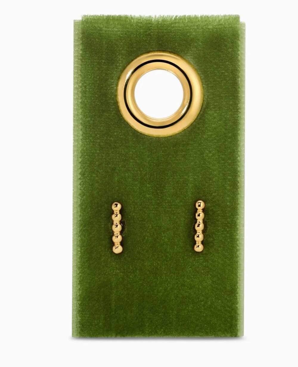 NEW SPLENDID IRIS women's dot bar studs earrings in gold